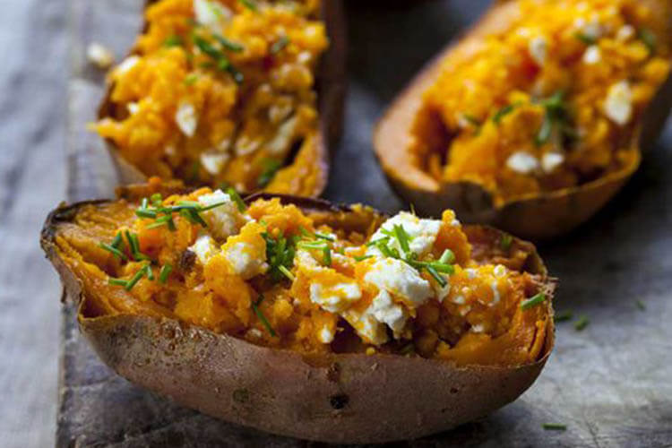 Baked sweet potato