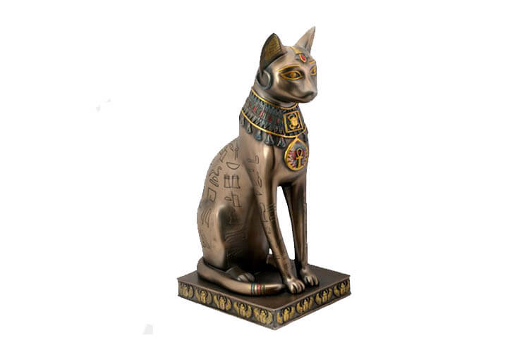 Egyptian cats statues