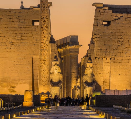 Luxor temple at night, Egypt group tours