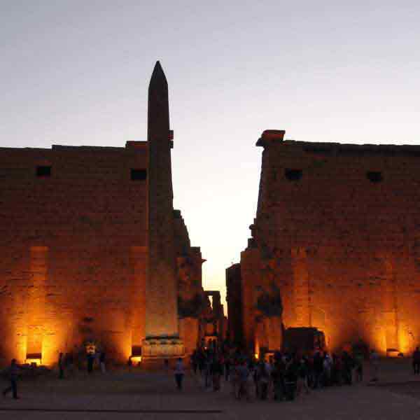 Luxor Temple at night with warm light, Tour Packages To Cairo, Egypt tour package in 2019, Luxor Day Tour