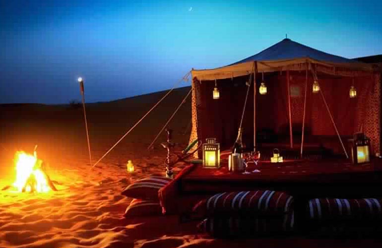 Camping at night in Hurghada