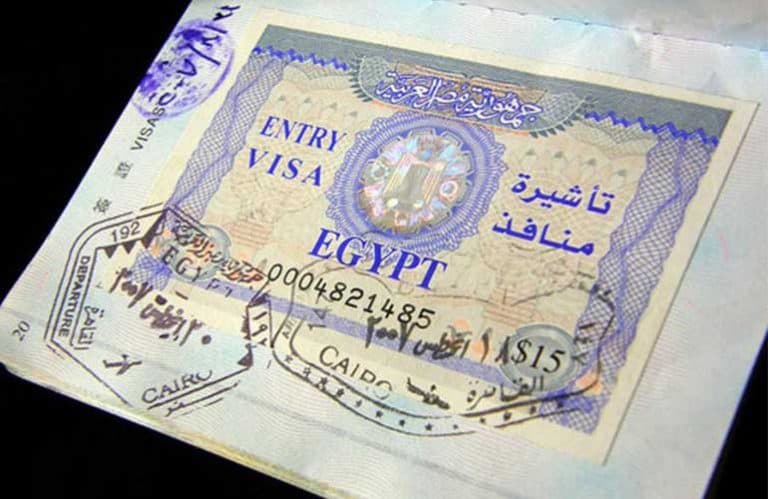 visa for travel to egypt from australia
