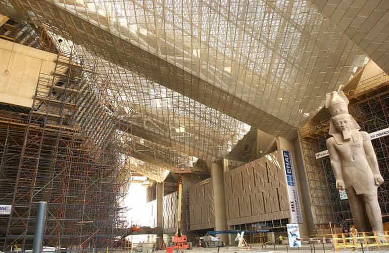 The Grand Egyptian Museum in Giza 