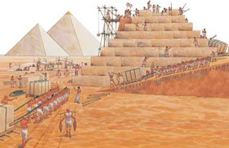 how were the pyramids built